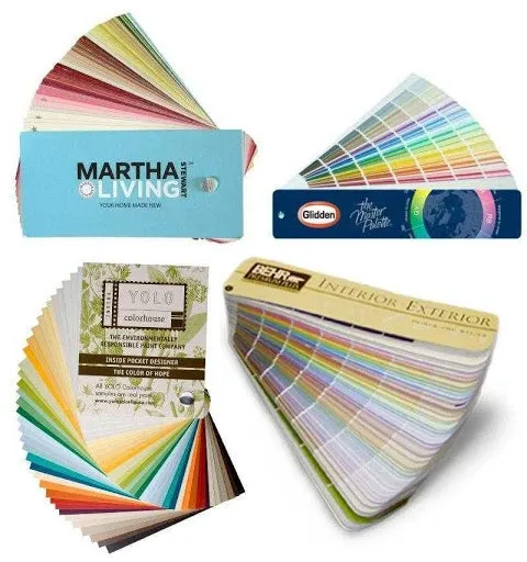 A variety of color swatches are shown.